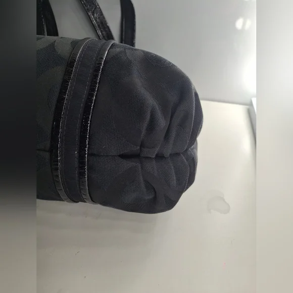 Coach Poppy Op Art Jacquard Signature Shoulder Bag 13826 EUC - Picture 5 of 8